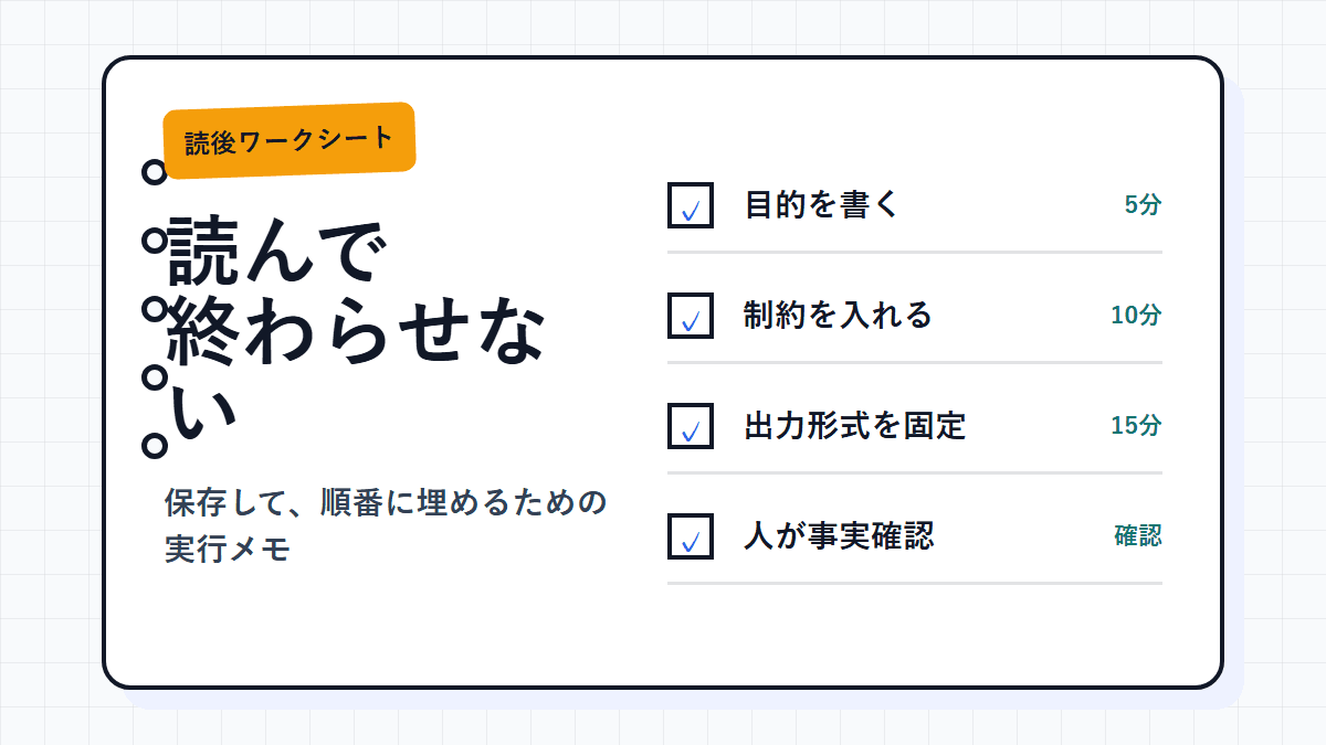 読後の実行チェック