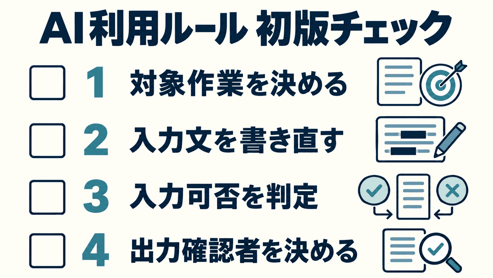 読後の実行チェック